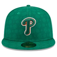 Men's New Era Kelly Green Philadelphia Phillies St. Patrick's Day 59FIFTY Fitted Hat