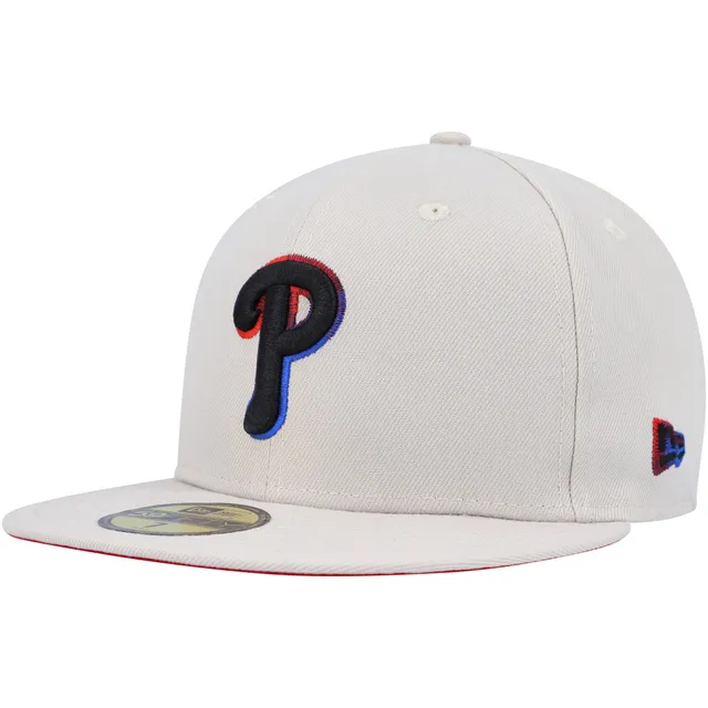 Philadelphia Phillies New Era Pastel Undervisor 59FIFTY Fitted Hat - Black