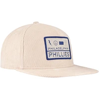 Men's New Era Khaki Philadelphia Phillies Summer Essential Golfer Snapback Hat