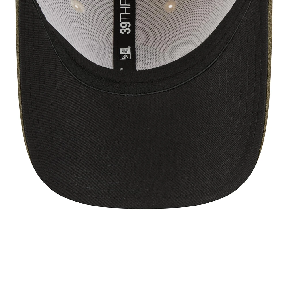 Men's New Era Light Beige/Olive Philadelphia Phillies 2025 Armed Forces Day 39THIRTY Flex Hat