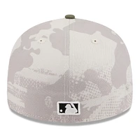 Men's New Era Light Beige/Olive Philadelphia Phillies 2025 Armed Forces Day Low Profile 59FIFTY Fitted Hat