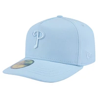 Men's New Era  Light Blue Philadelphia Phillies Color Pack A-Frame 59FIFTY Fitted Hat
