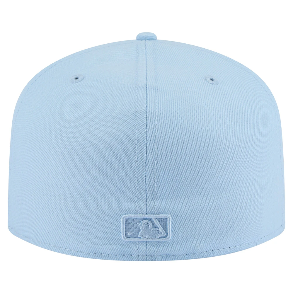 Men's New Era  Light Blue Philadelphia Phillies Color Pack A-Frame 59FIFTY Fitted Hat