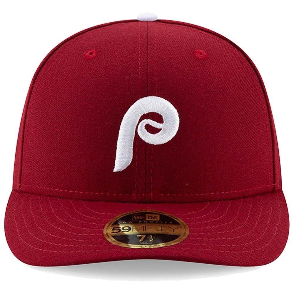 Men's New Era Maroon Philadelphia Phillies Authentic Collection Alternate 2 On-Field Low Profile 59FIFTY Fitted Hat