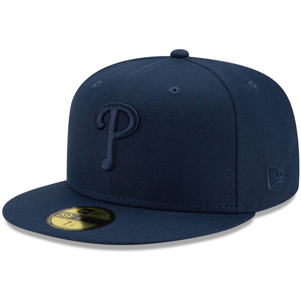 Men's New Era Light blue/navy Philadelphia Phillies Green Undervisor 59FIFTY Fitted Hat