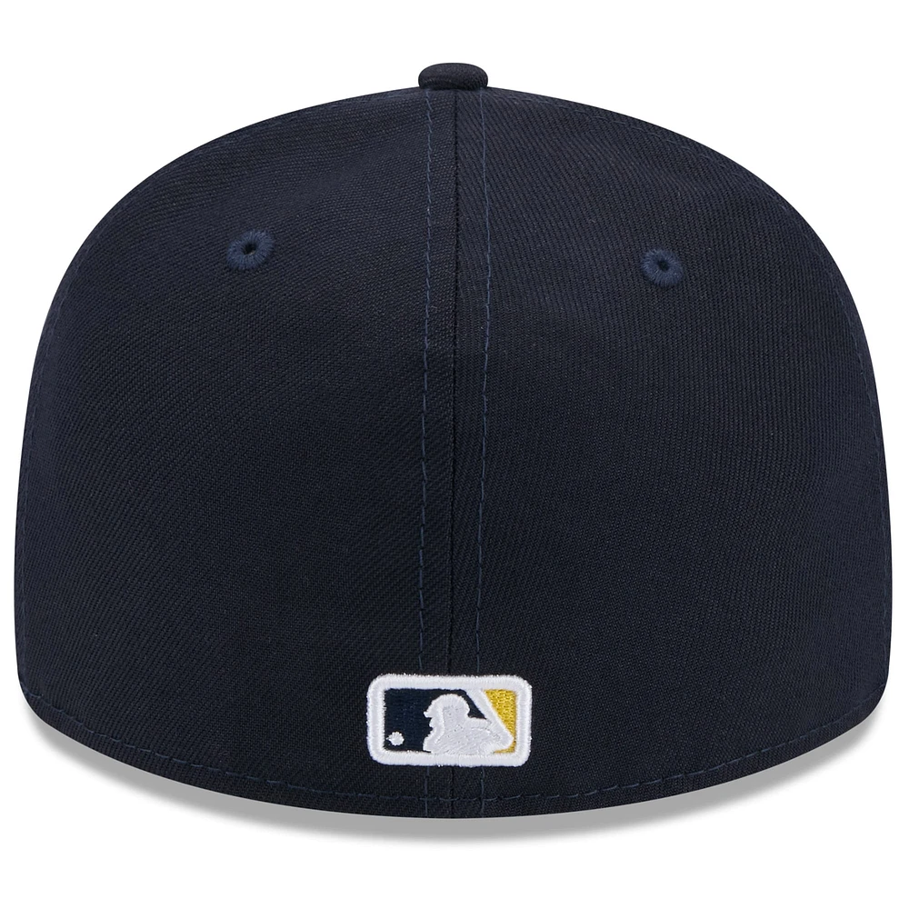 Casquette ajustée 59FIFTY à profil bas New Era pour hommes des Phillies de Philadelphie 2024 City Connect bleu marine