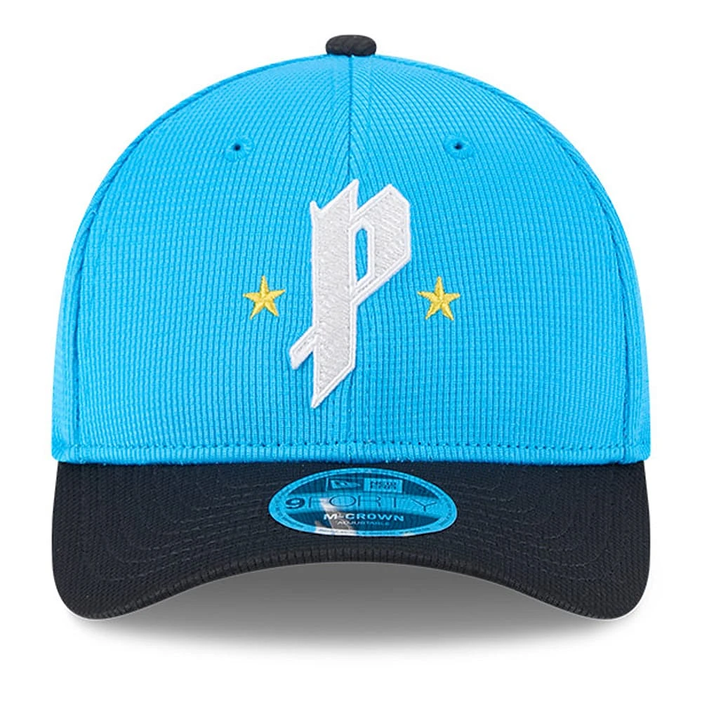 Men's New Era Neptune Blue/Navy Philadelphia Phillies City Connect Batting Practice 9FORTY M-Crown Adjustable Hat