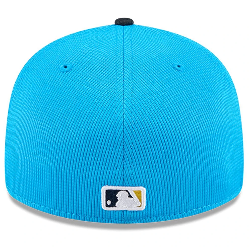 Men's New Era Neptune Blue/Navy Philadelphia Phillies City Connect Batting Practice Low Profile 59FIFTY Fitted Hat