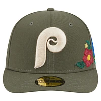 Casquette ajustée 59FIFTY olive Philadelphia Phillies pour homme de New Era