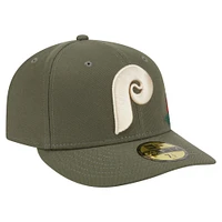 Casquette ajustée 59FIFTY olive Philadelphia Phillies pour homme de New Era