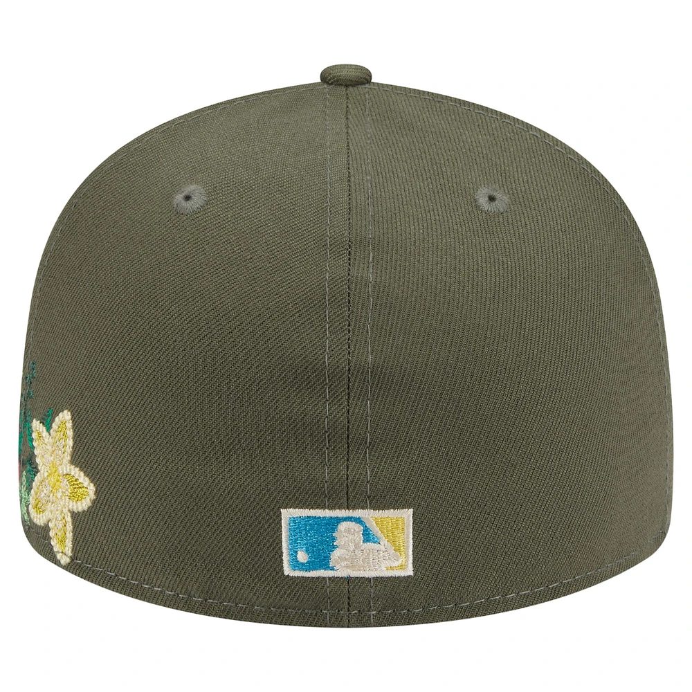 Casquette ajustée 59FIFTY olive Philadelphia Phillies pour homme de New Era