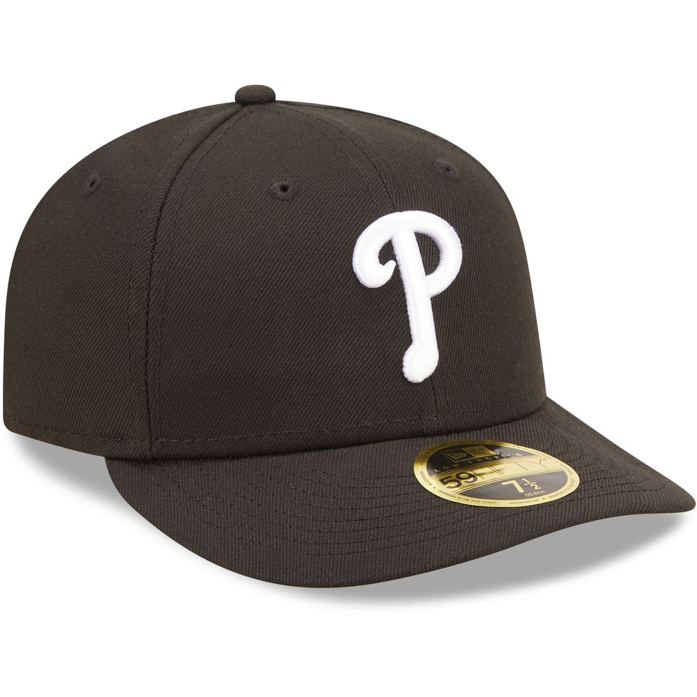 Men's New Era Black/Gold Philadelphia Phillies 59FIFTY Fitted Hat