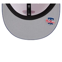 Casquette ajustée MLB Clubhouse 59FIFTY 2025 Philadelphia Phillies pour homme New Era rouge/bleu royal