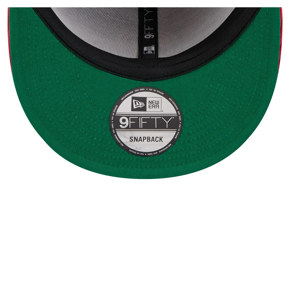 Men's New Era Red/Royal Philadelphia Phillies Retro Split Corduroy Snapback Hat