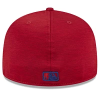 Men's New Era Red Philadelphia Phillies 2024 Clubhouse 59FIFTY Fitted Hat