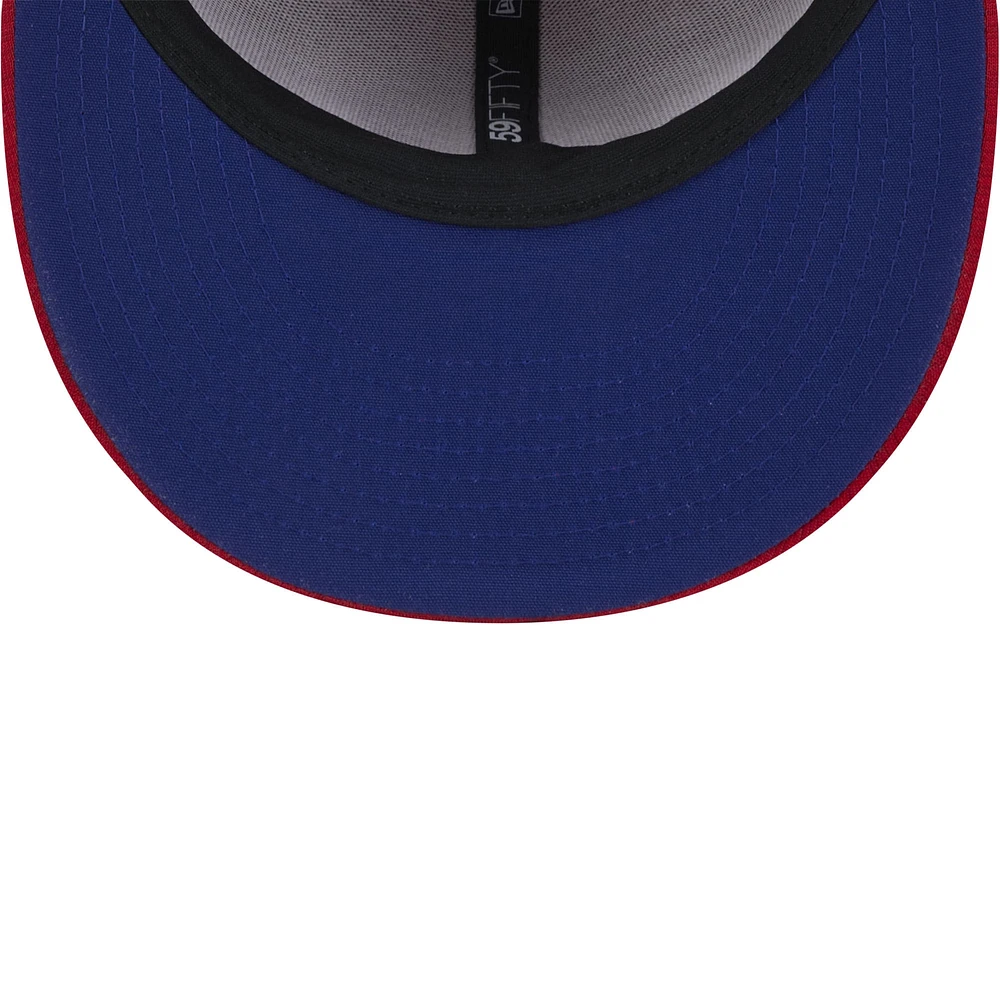 Casquette ajustée 59FIFTY Clubhouse 2024 des Phillies de Philadelphie New Era rouge pour hommes