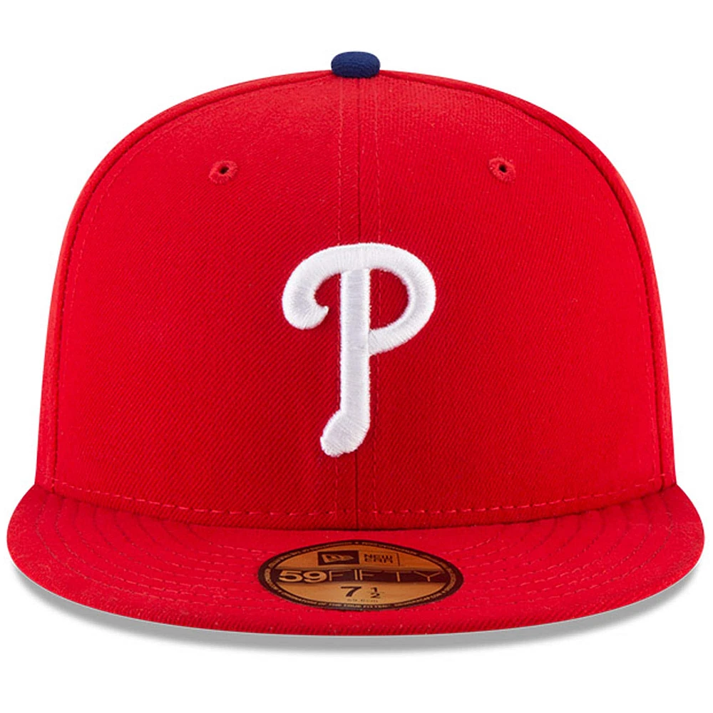 Casquette ajustée 59FIFTY Jackie Robinson Day 2024 des Phillies de Philadelphie New Era rouge pour homme