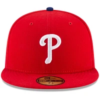 Casquette ajustée 59FIFTY Jackie Robinson Day 2024 des Phillies de Philadelphie New Era rouge pour homme