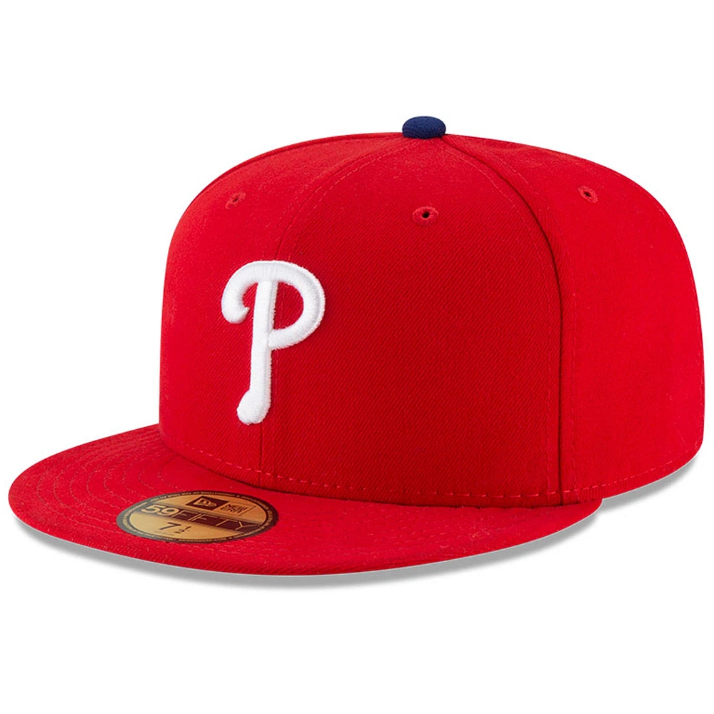 Casquette ajustée 59FIFTY Jackie Robinson Day 2024 des Phillies de Philadelphie New Era rouge pour homme