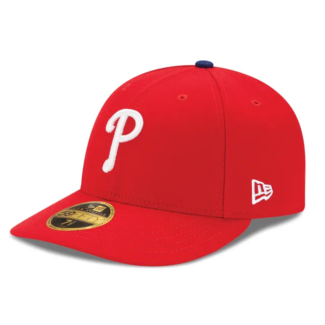 New Era Men's Washington Nationals 59Fifty Game Red Low Crown Authentic Hat