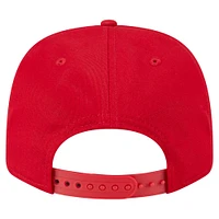 Men's New Era Red Philadelphia Phillies Circle Patch 9SEVENTY Stretch-Snap Hat