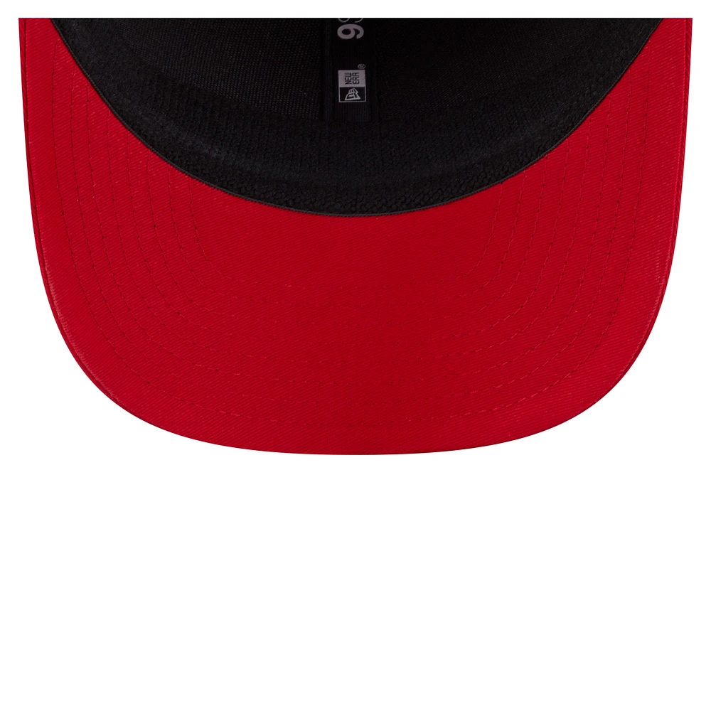 Men's New Era Red Philadelphia Phillies Circle Patch 9SEVENTY Stretch-Snap Hat