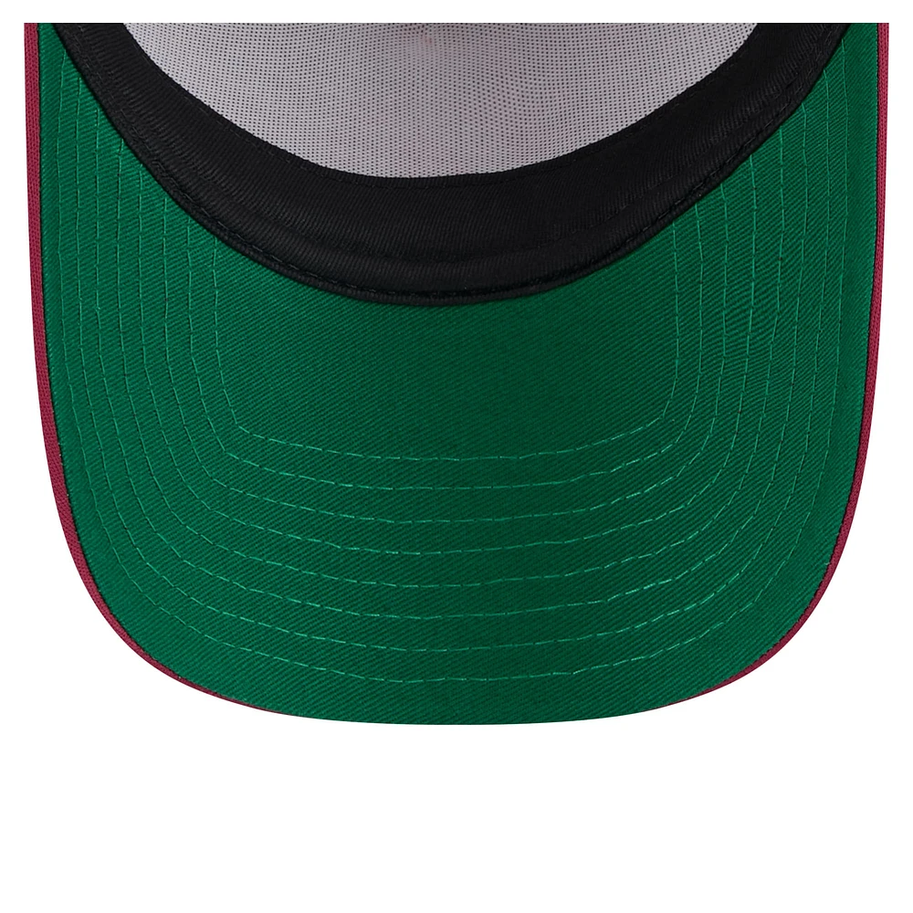 Men's New Era  Red Philadelphia Phillies Distressed 9FORTY A-Frame Adjustable Trucker Hat