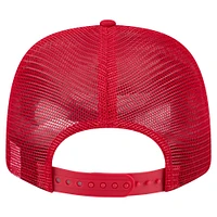 Casquette extensible à bouton-pression New Era rouge 9SEVENTY pour homme, motif drapeau des Phillies de Philadelphie
