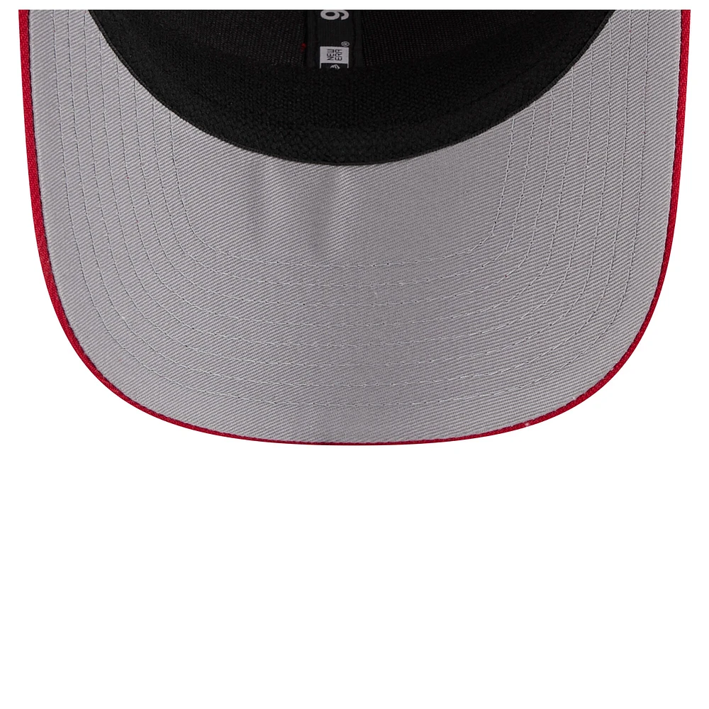 Casquette extensible à bouton-pression New Era rouge 9SEVENTY pour homme, motif drapeau des Phillies de Philadelphie