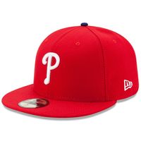 Men's New Era Red Philadelphia Phillies Game Authentic Collection On-Field 59FIFTY Fitted Hat