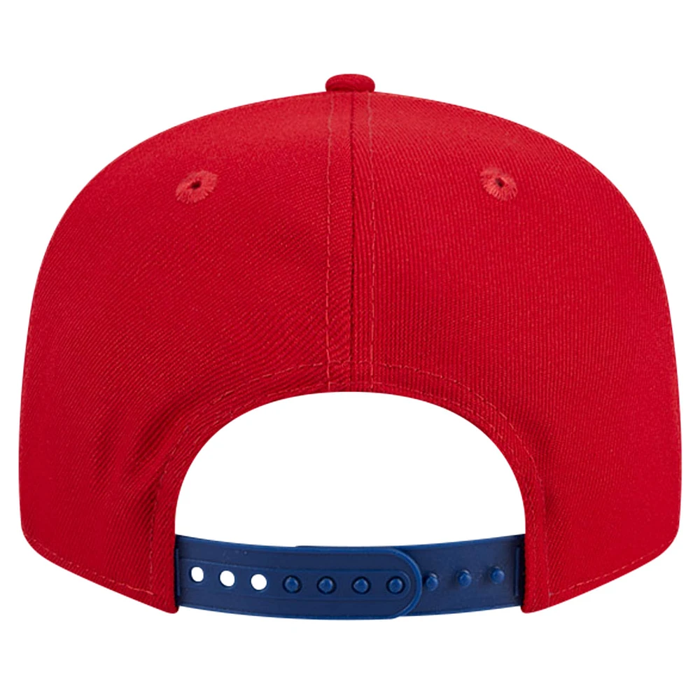 Men's New Era Red Philadelphia Phillies Game Day Bold 9FIFTY Snapback Hat