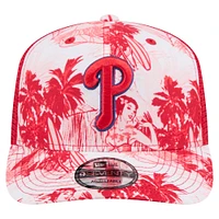 Men's New Era Red Philadelphia Phillies Hula Trucker 9SEVENTY Adjustable Hat