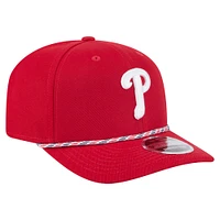 Men's New Era Red Philadelphia Phillies Multi-Rope 9SEVENTY Stretch-Snap Hat