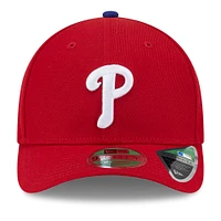 Men's New Era  Red Philadelphia Phillies Player Replica 9FORTY Adjustable Hat