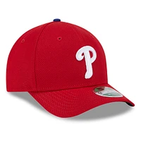 Men's New Era  Red Philadelphia Phillies Player Replica 9FORTY Adjustable Hat