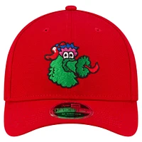 Men's New Era Red Philadelphia Phillies Player Replica 9FORTY Adjustable Hat