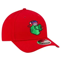 Men's New Era Red Philadelphia Phillies Player Replica 9FORTY Adjustable Hat