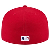 Men's New Era Red Philadelphia Phillies State Stitch 59FIFTY Fitted Hat