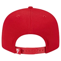 Men's New Era Red Philadelphia Phillies Team Shadow 9FIFTY Snapback Hat