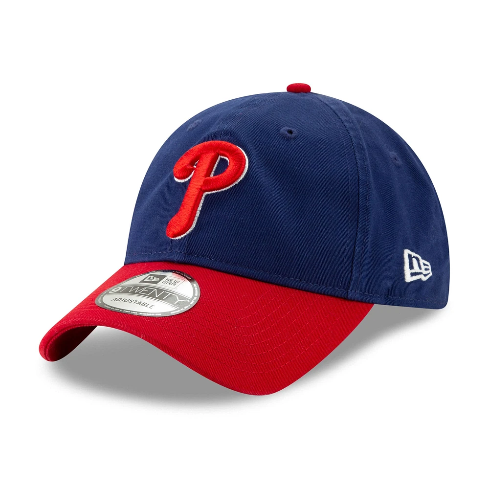 Casquette ajustable 9TWENTY pour homme New Era Royal/Red Philadelphia Phillies 2024 MLB Postseason Side Patch