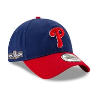 Casquette ajustable 9TWENTY pour homme New Era Royal/Red Philadelphia Phillies 2024 MLB Postseason Side Patch