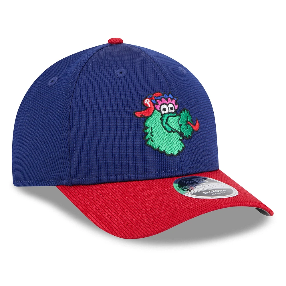 Men's New Era  Royal/Red Philadelphia Phillies 2025 Batting Practice 9FORTY M-Crown Adjustable Hat