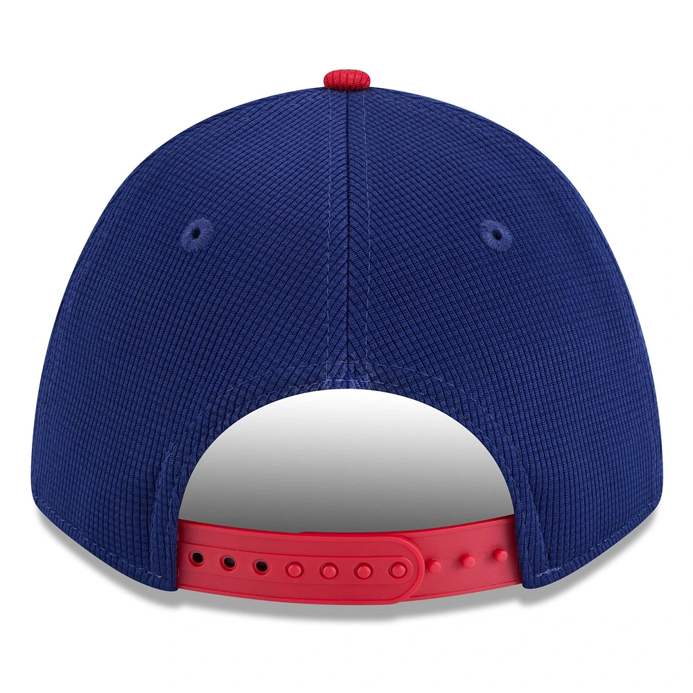 Casquette ajustable 9FORTY M-Crown Philadelphia Phillies 2025 pour homme New Era Royal/Red