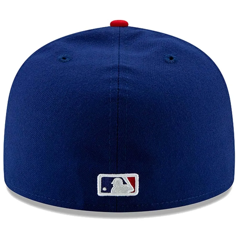 Casquette ajustée 59FIFTY On-Field Collection authentique alternative des Phillies de Philadelphie New Era pour homme, bleu royal/rouge