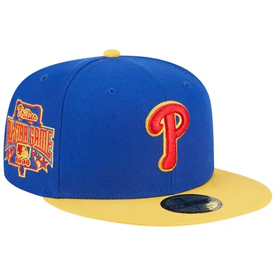 Philadelphia Phillies New Era Empire 59FIFTY Fitted Hat - Royal/Yellow