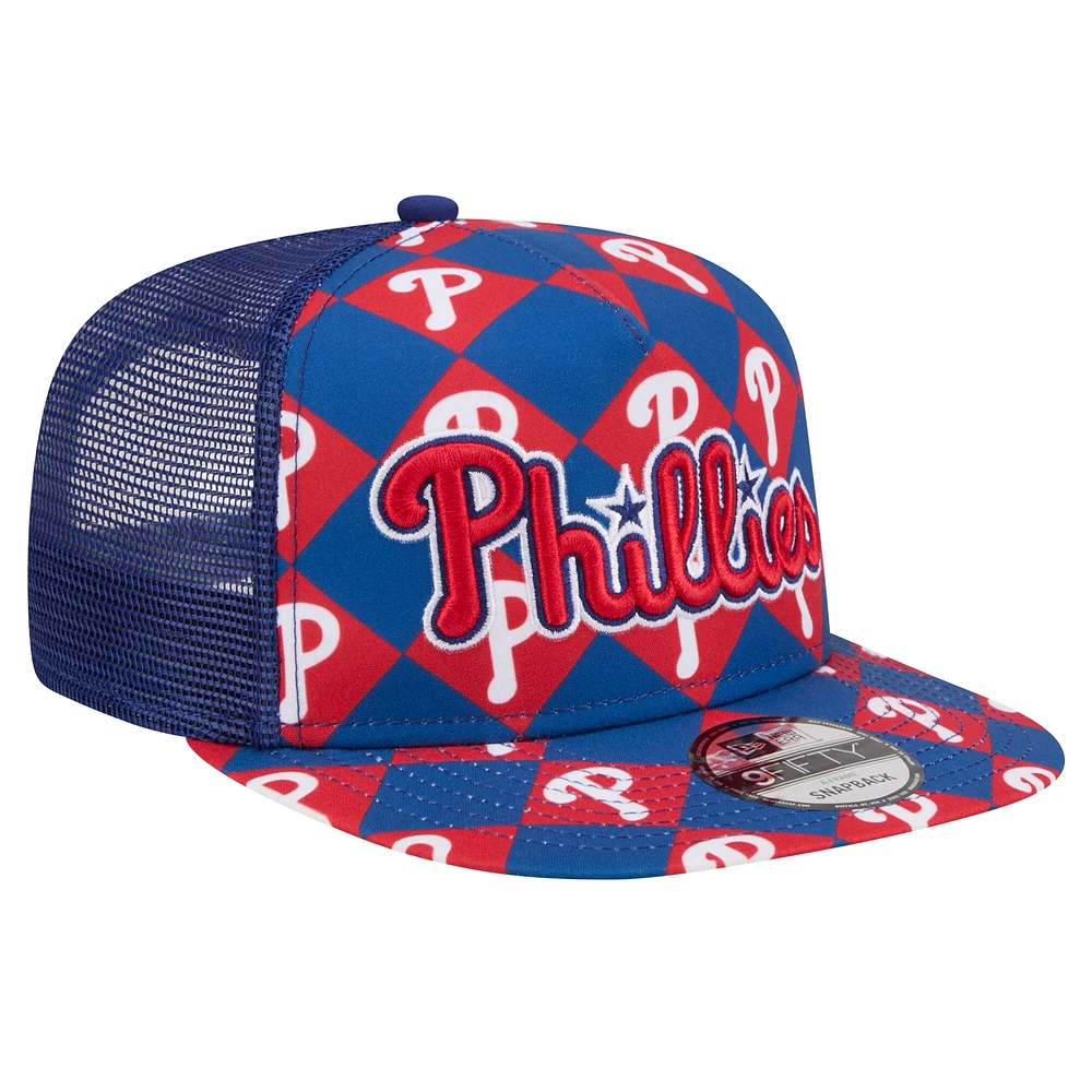 Casquette Snapback 9FIFTY Snapback Royal Philadelphia Phillies Seeing Diamonds New Era pour hommes