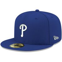 Men's New Era Royal Philadelphia Phillies White Logo 59FIFTY Fitted Hat