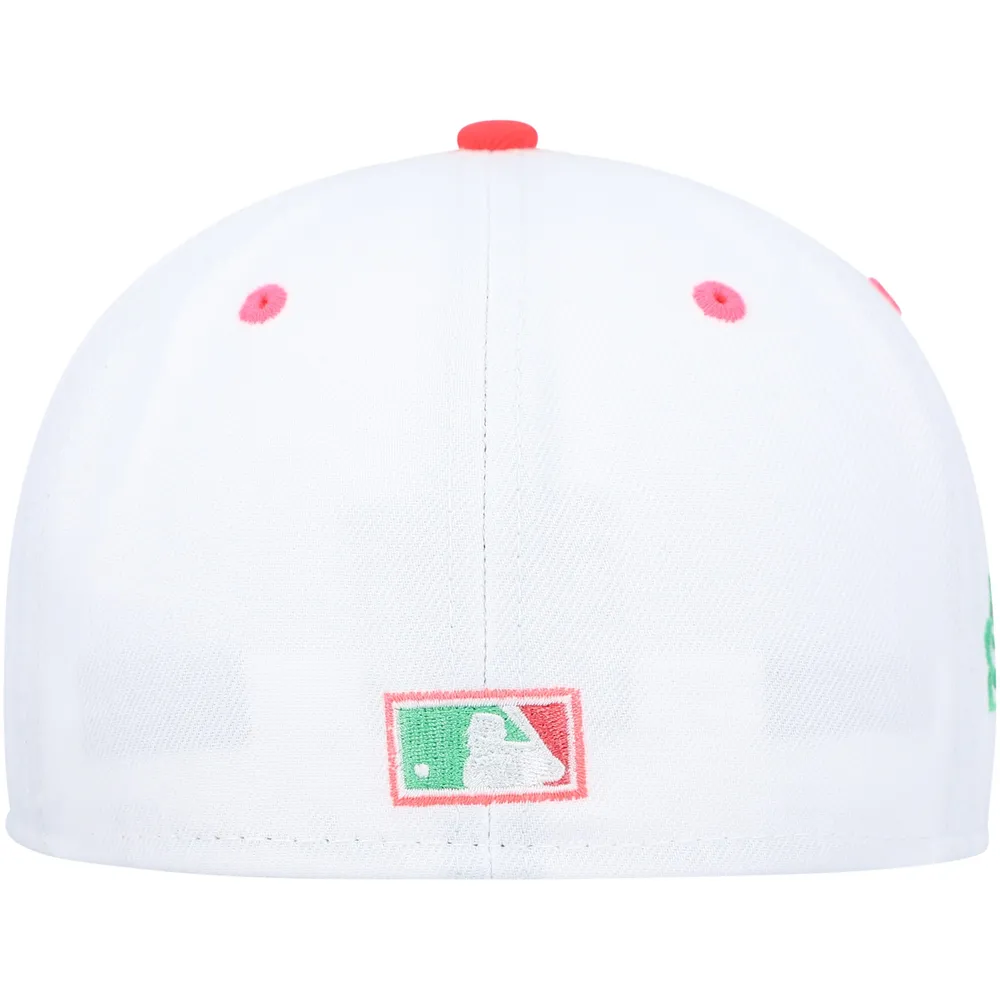 New Era Men's New Era White/Green Philadelphia Phillies 2008 World Series  Watermelon Lolli 59FIFTY Fitted Hat