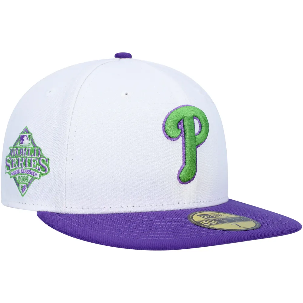 Lids Philadelphia Phillies New Era 2008 World Series Side Patch 59FIFTY  Fitted Hat - White
