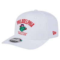 Men's New Era White Philadelphia Phillies City Arch Phanatic 9SEVENTY Stretch-Snap Adjustable Hat